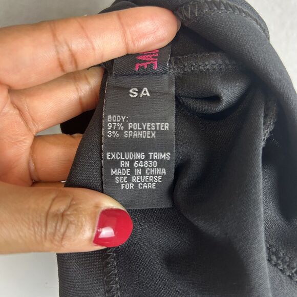 Balera Dance Set Adult Small Silver Geometric Leggings Black Zip Vest Metallic - Picture 10 of 14